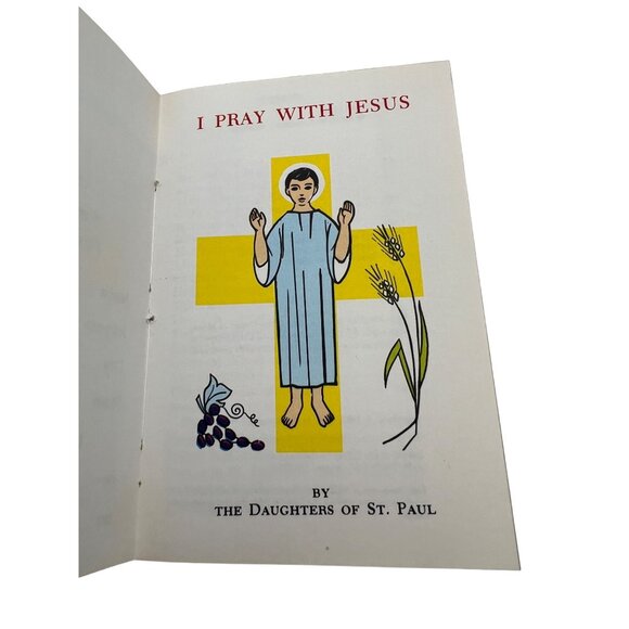 I Pray With Jesus Prayer Book Daughters Of St. Paul Plastic Cover 1983 5.25x3.5" - Picture 5 of 10
